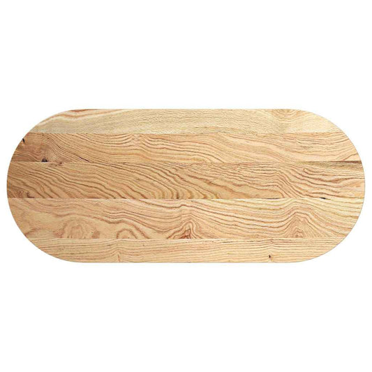 Table Top 140x60x4 cm Solid Wood Oak Oval