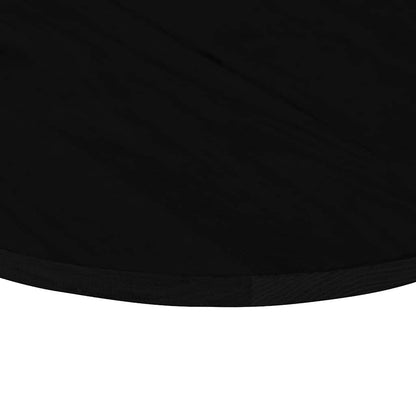 Table Top Dark Brown 80x40x2 cm Solid Wood Oak Oval