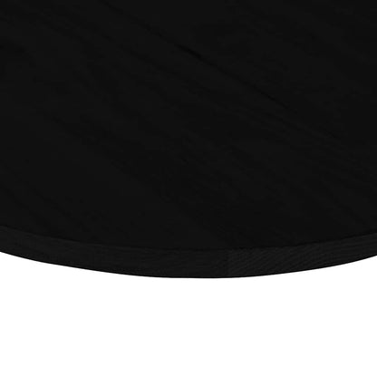 Table Top Dark Brown 100x50x2 cm Solid Wood Oak Oval
