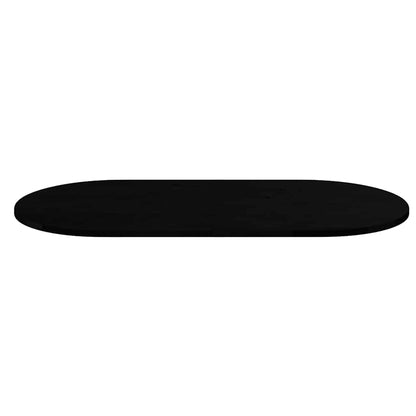 Table Top Dark Brown 120x60x2 cm Solid Wood Oak Oval