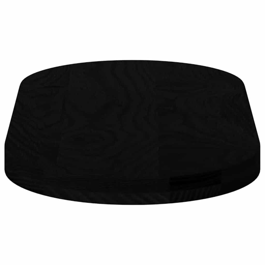 Table Top Dark Brown 80x40x4 cm Solid Wood Oak Oval