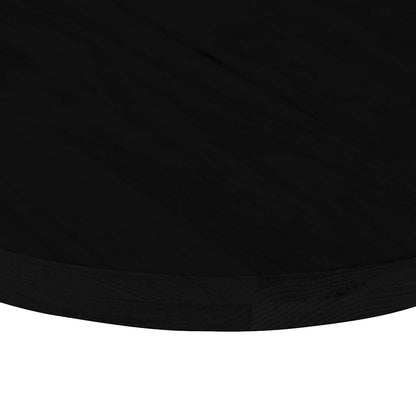 Table Top Dark Brown 80x40x4 cm Solid Wood Oak Oval