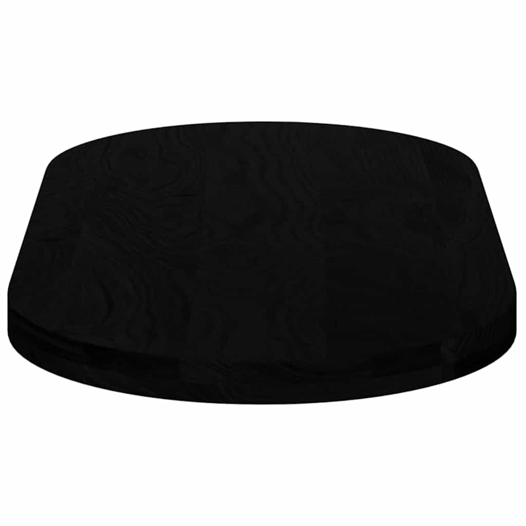 Table Top Dark Brown 100x50x4 cm Solid Wood Oak Oval