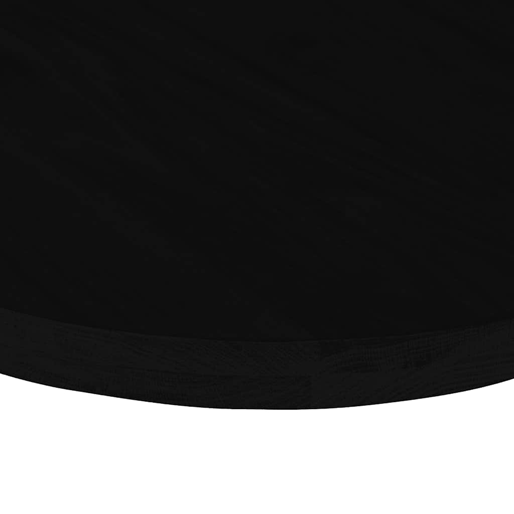 Table Top Dark Brown 100x50x4 cm Solid Wood Oak Oval