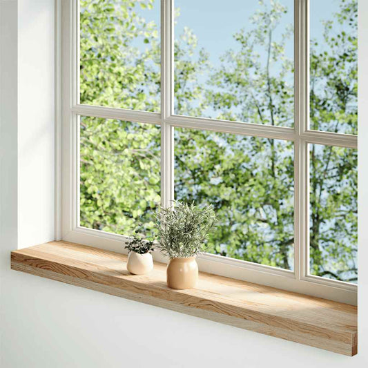 Window Sills 2 pcs Untreated 70x15x2 cm Solid Wood Oak