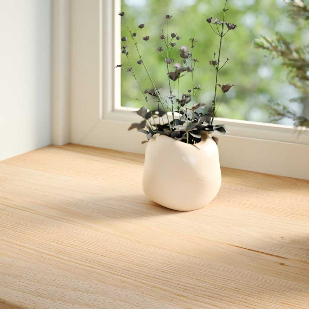 Window Sills 2 pcs Untreated 140x15x2 cm Solid Wood Oak
