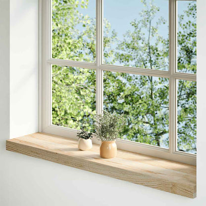 Window Sills 2 pcs Untreated 100x20x2 cm Solid Wood Oak