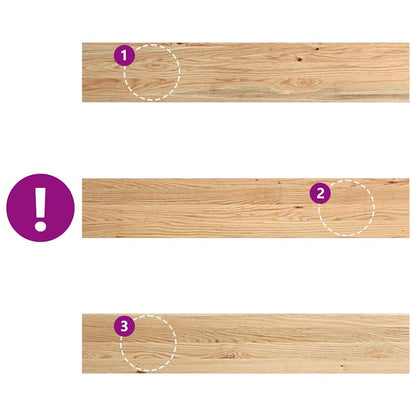 Window Sills 2 pcs Untreated 110x20x2 cm Solid Wood Oak