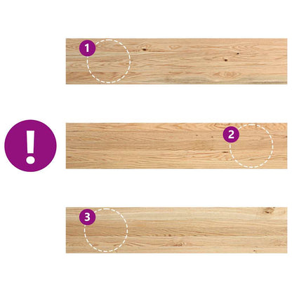 Window Sills 2 pcs Untreated 120x25x2 cm Solid Wood Oak