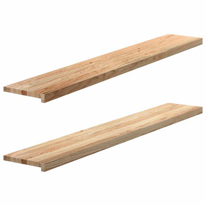Window Sills 2 pcs Untreated 160x30x2 cm Solid Wood Oak