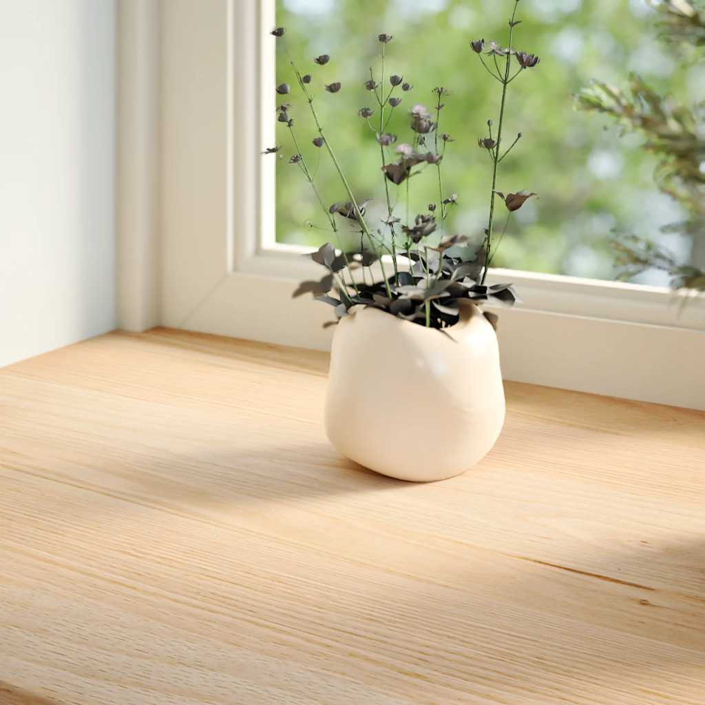 Window Sills 2 pcs Untreated 110x40x2 cm Solid Wood Oak