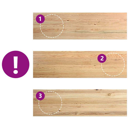 Window Sills 2 pcs Untreated 140x40x2 cm Solid Wood Oak
