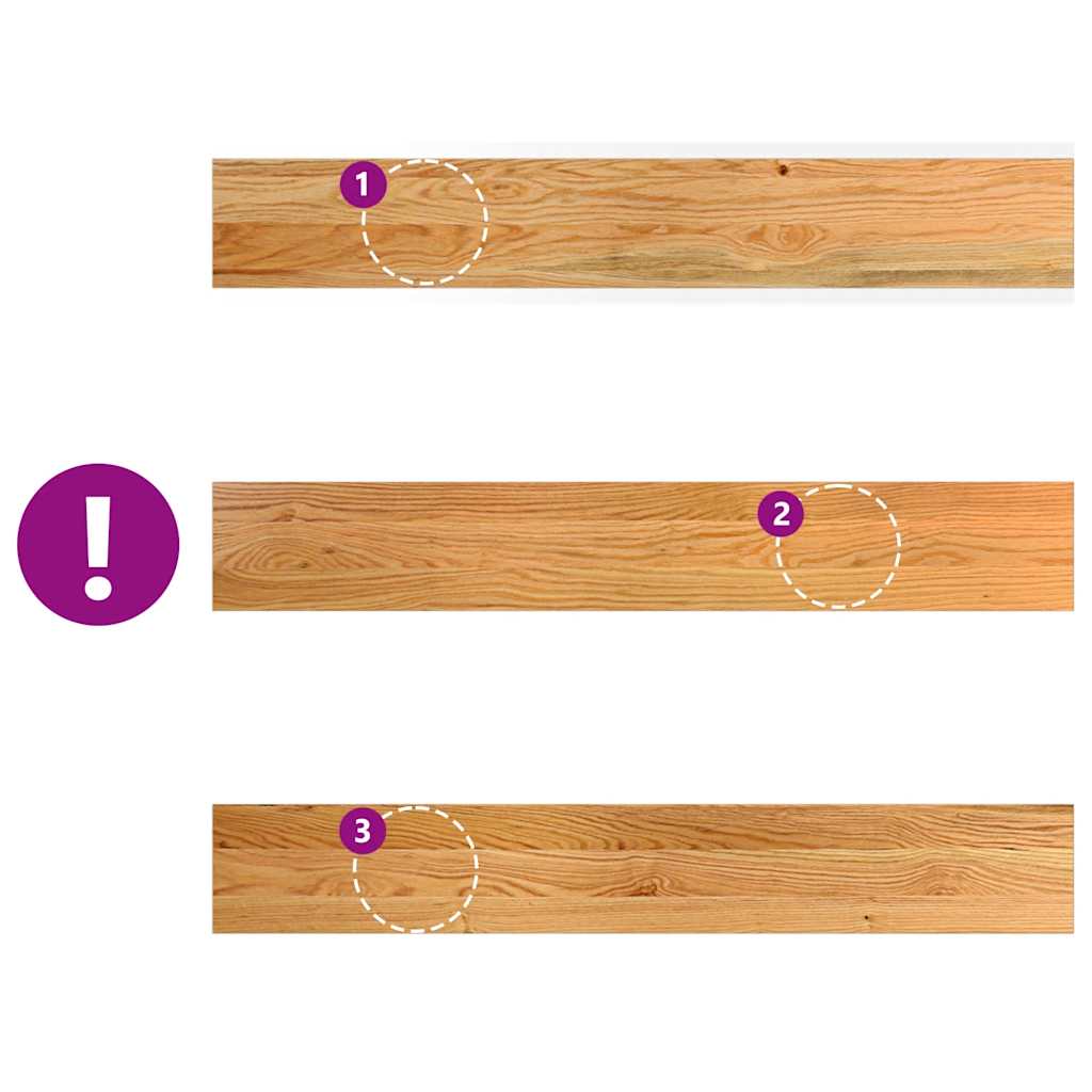 Window Sills 2 pcs Light Brown 100x15x2 cm Solid Wood Oak