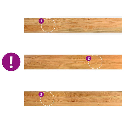Window Sills 2 pcs Light Brown 100x15x2 cm Solid Wood Oak