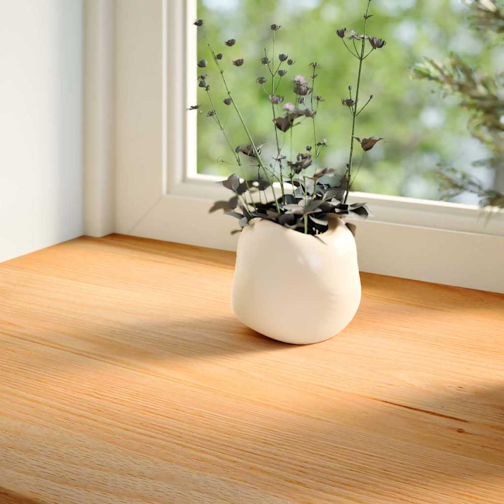 Window Sills 2 pcs Light Brown 100x20x2 cm Solid Wood Oak