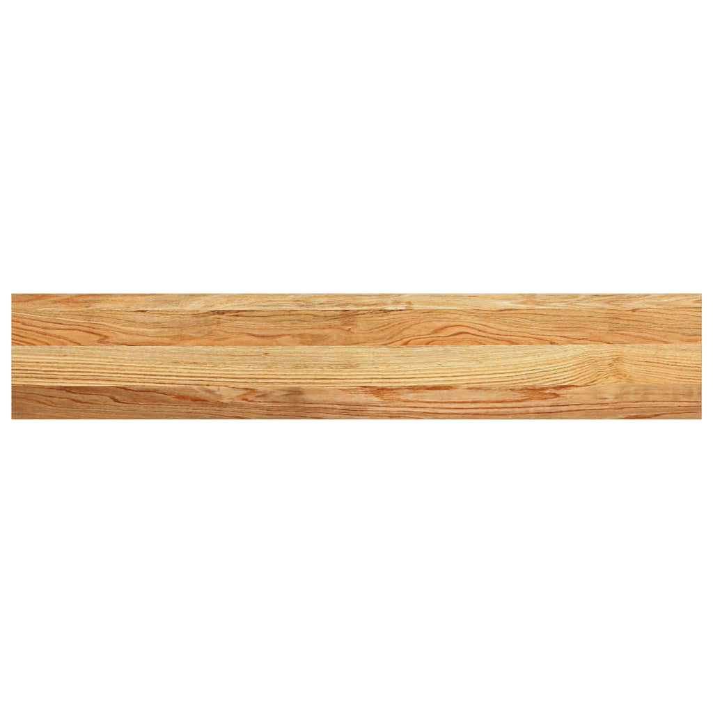 Window Sills 2 pcs Light Brown 110x20x2 cm Solid Wood Oak