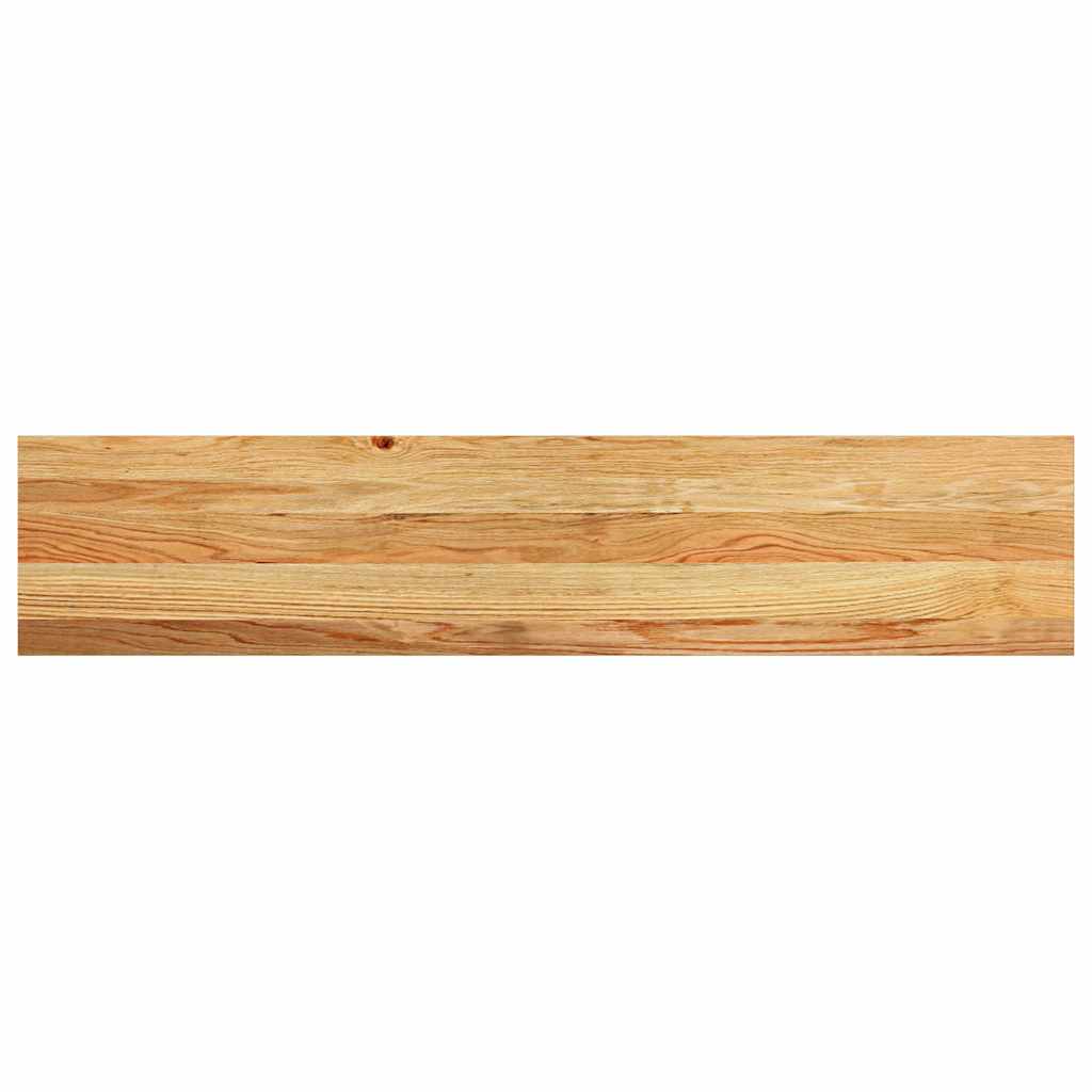 Window Sills 2 pcs Light Brown 120x25x2 cm Solid Wood Oak