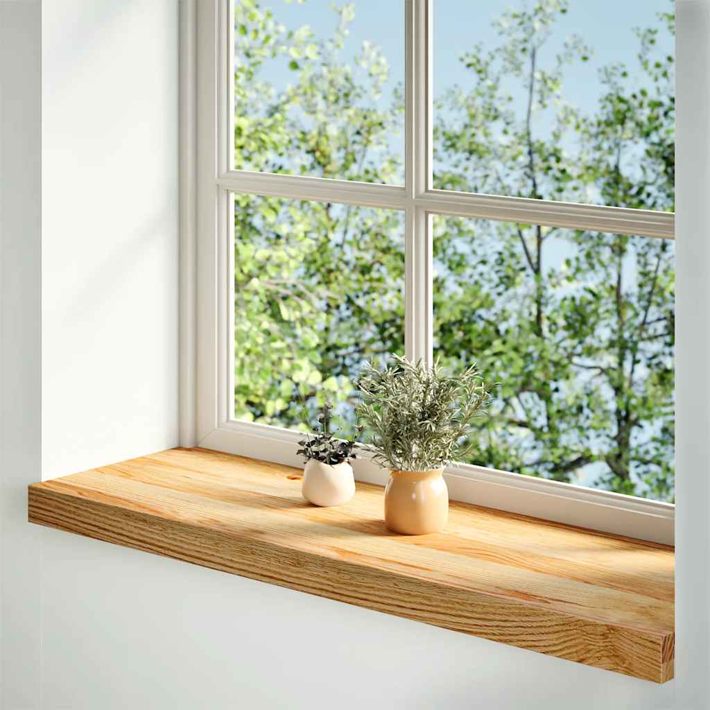 Window Sills 2 pcs Light Brown 70x30x2 cm Solid Wood Oak