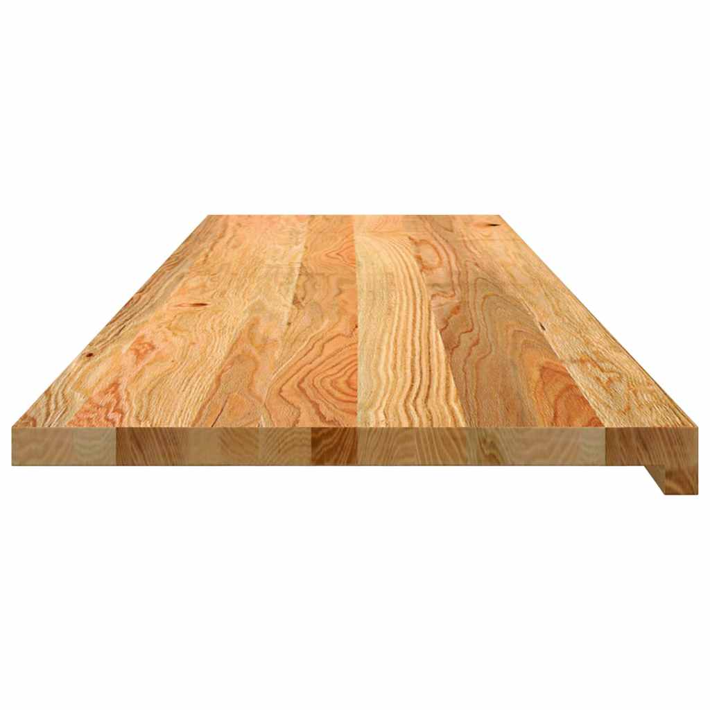 Window Sills 2 pcs Light Brown 140x40x2 cm Solid Wood Oak