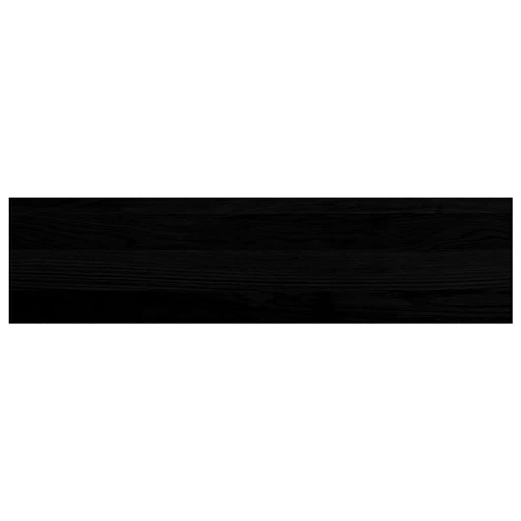 Window Sills 2 pcs Brown Black 80x20x2 cm Solid Wood Oak