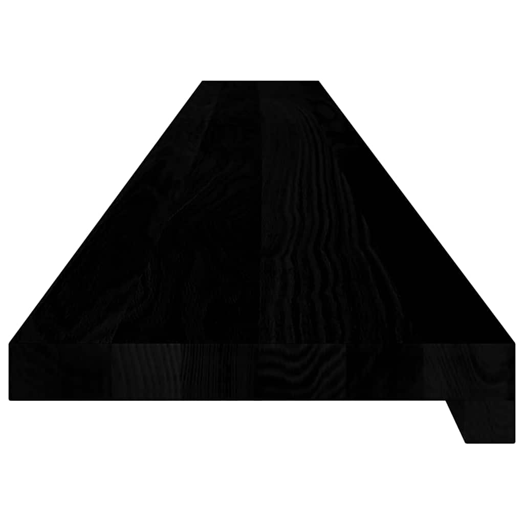 Window Sills 2 pcs Brown Black 160x20x2 cm Solid Wood Oak