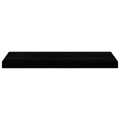 Window Sills 2 pcs Brown Black 70x25x2 cm Solid Wood Oak