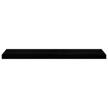 Window Sills 2 pcs Brown Black 100x25x2 cm Solid Wood Oak