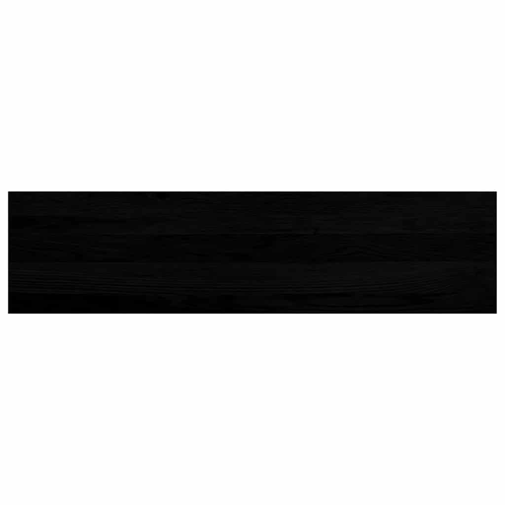 Window Sills 2 pcs Brown Black 100x25x2 cm Solid Wood Oak