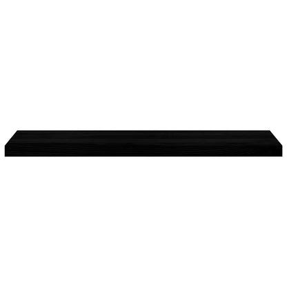 Window Sills 2 pcs Brown Black 100x30x2 cm Solid Wood Oak