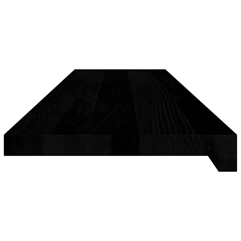 Window Sills 2 pcs Brown Black 100x30x2 cm Solid Wood Oak