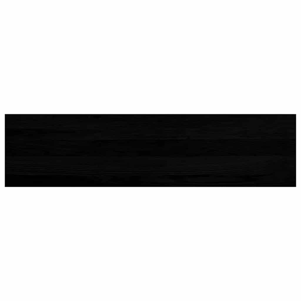 Window Sills 2 pcs Brown Black 100x30x2 cm Solid Wood Oak