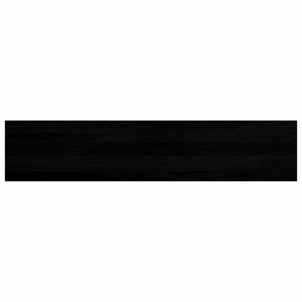 Window Sills 2 pcs Brown Black 120x30x2 cm Solid Wood Oak