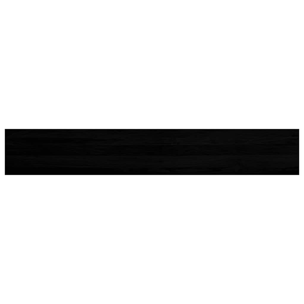 Window Sills 2 pcs Brown Black 160x30x2 cm Solid Wood Oak