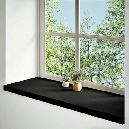Window Sills 2 pcs Brown Black 100x40x2 cm Solid Wood Oak