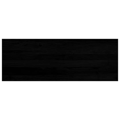 Window Sills 2 pcs Brown Black 110x40x2 cm Solid Wood Oak