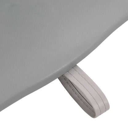 2 Piece Foldable Boat Seat Set No Pillow Grey 48x51x41 cm