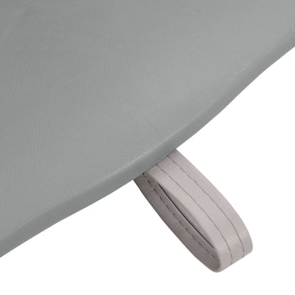 2 Piece Foldable Boat Seat Set No Pillow Grey 48x51x41 cm