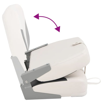 Foldable Boat Seat 1 Set Low Backrest with Fixing Strap