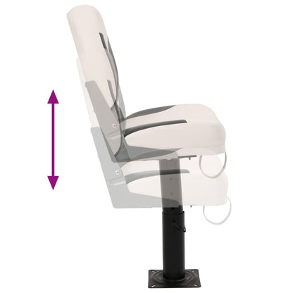 Foldable Boat Seat 1 Set Low Backrest with Fixing Strap