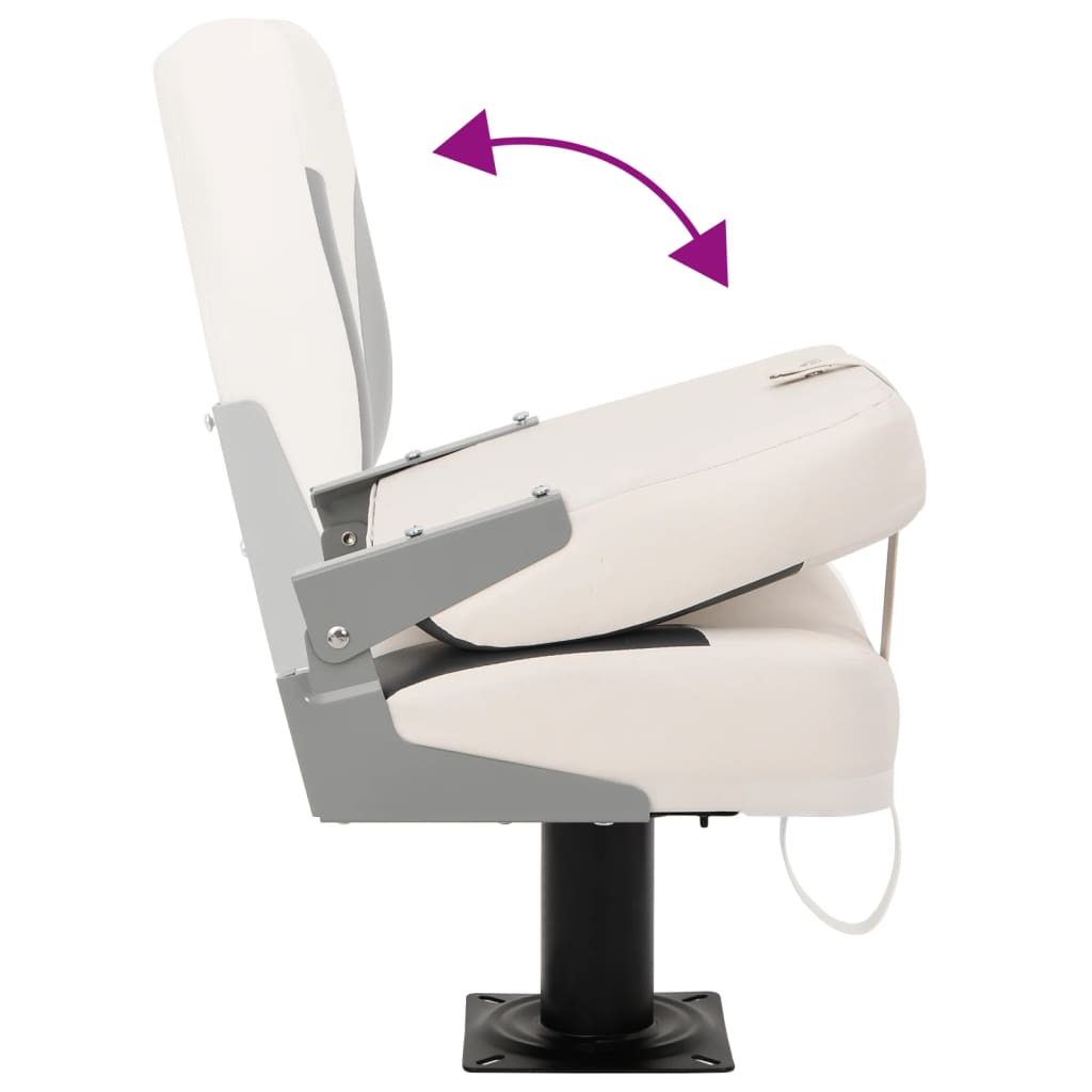Foldable Boat Seat 2 Set Low Backrest