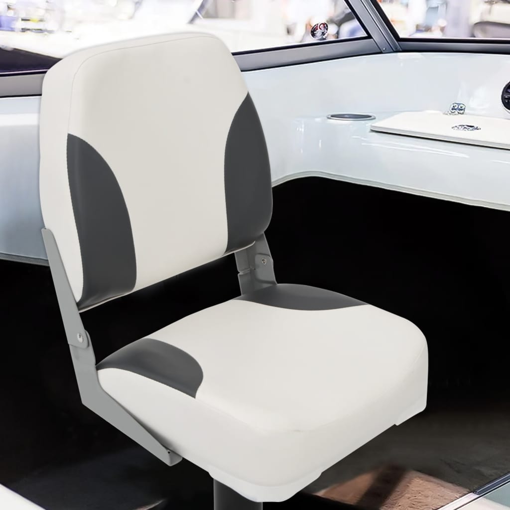 Foldable Boat Seat 2 Set Low Backrest