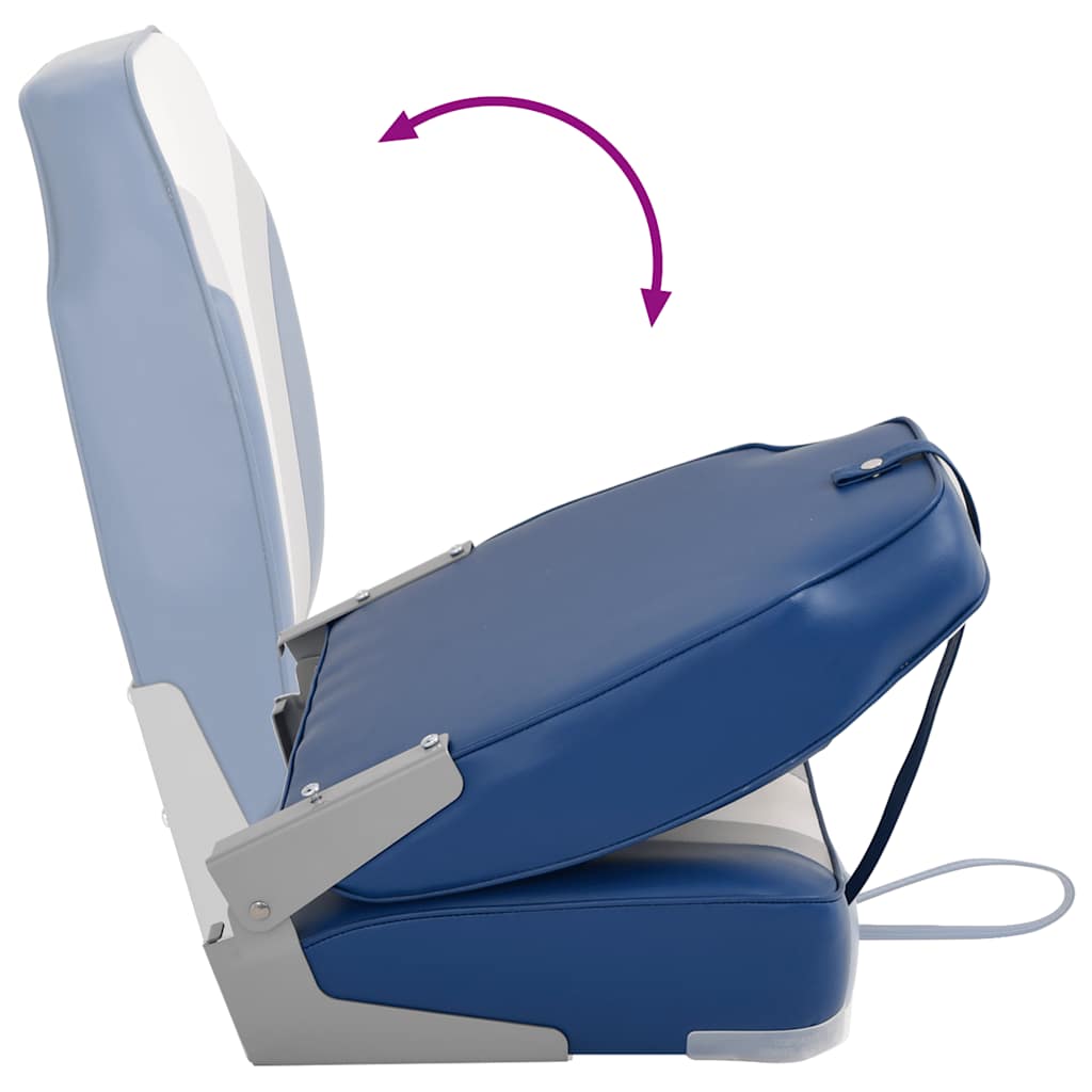 Foldable Boat Chairs 2 pcs High Backrest
