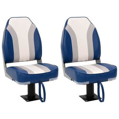 Foldable Boat Chairs 2 pcs High Backrest