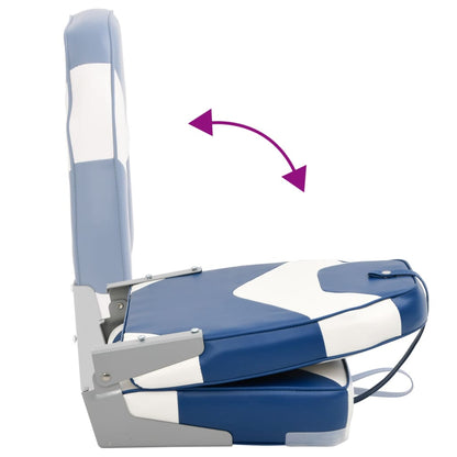 2 Piece Foldable Boat Seat Set High Backrest