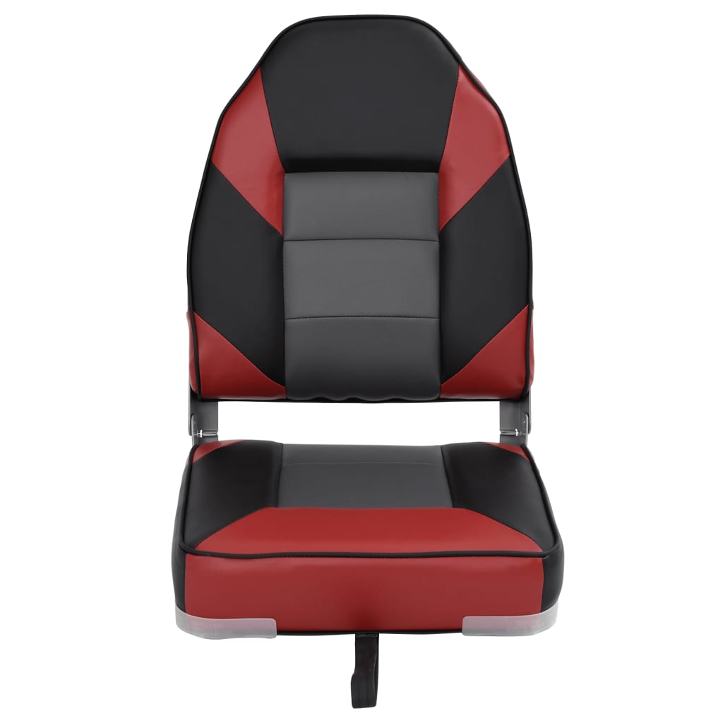 2 Piece Foldable Boat Seat Set High Backrest