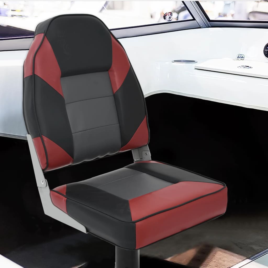 4 Piece Foldable Boat Seat Set High Backrest