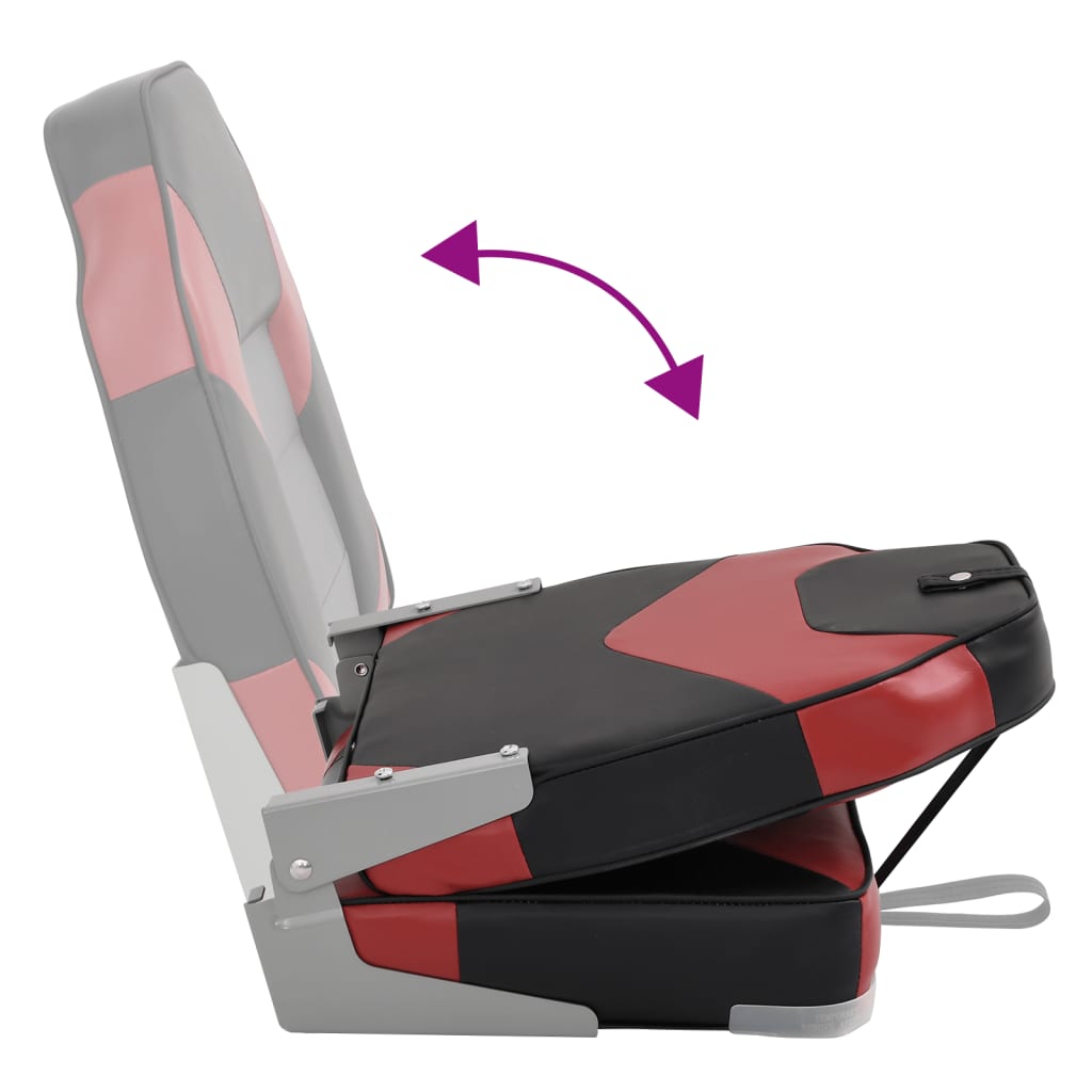4 Piece Foldable Boat Seat Set High Backrest