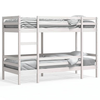 Bunk Bed without Mattress White 80x200 cm Solid Wood Pine