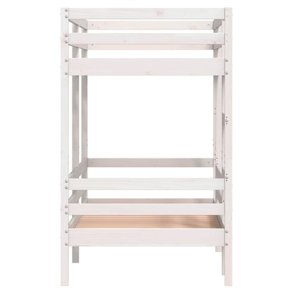 Bunk Bed without Mattress White 90x200 cm Solid Wood Pine