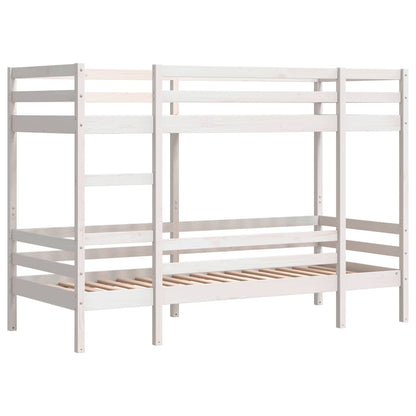 Bunk Bed | White | Solid Pine | Small Single | Strong | Bunk Bed